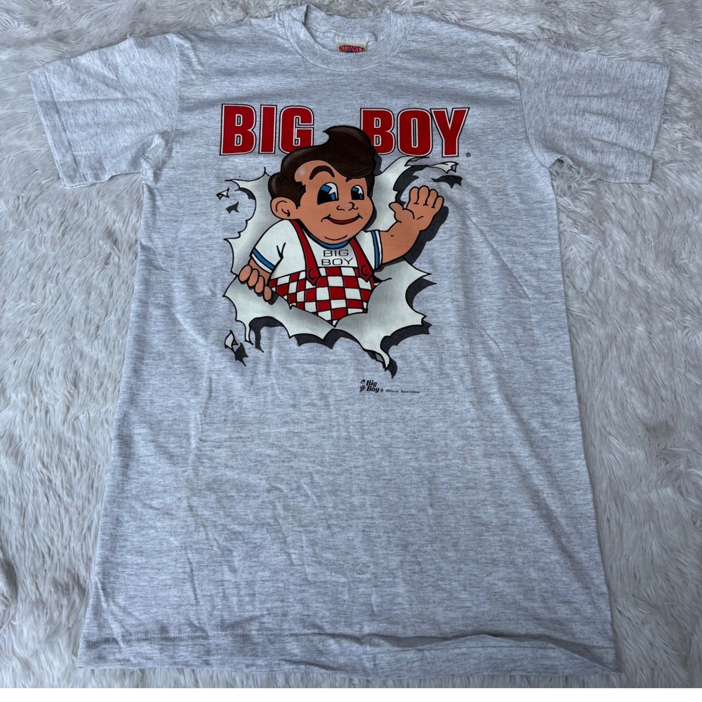 Vintage Nutmeg Big Boy Restaurants T-Shirt Medium Breakthrough Back Hit